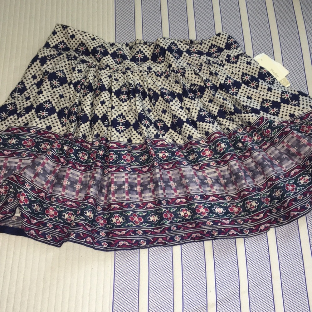 multi colored skirt